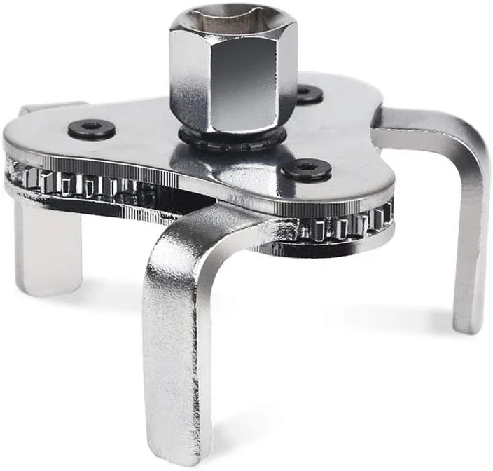 Llave universal ajustable de 63-114mm con 3 mordazas - herramienta práctica para filtro de aceite - fácil y robusta