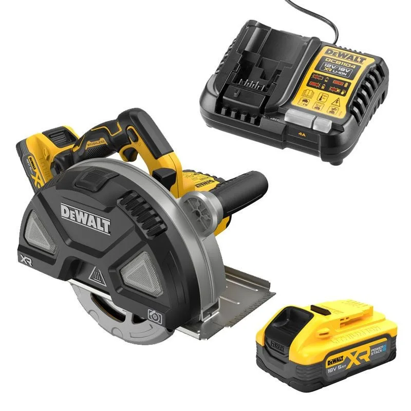 Sierra circular para metal xr de 18 v, 2 baterías de 5 ah.