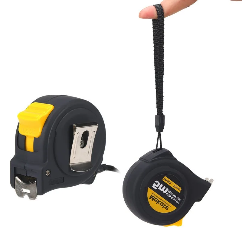 Cinta métrica métrica e imperial, gruesa, anticaída, para carpintería, 5 m x 19 mm.
