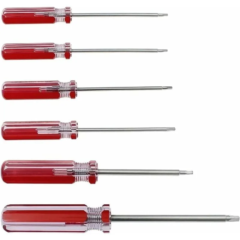 Juego de 6 destornilladores triangulares con puntas magnéticas de 1,8 mm, 2,0 mm, 2,3 mm, 2,7 mm, 3,0 mm y 4,2 mm. herramienta de reparación.