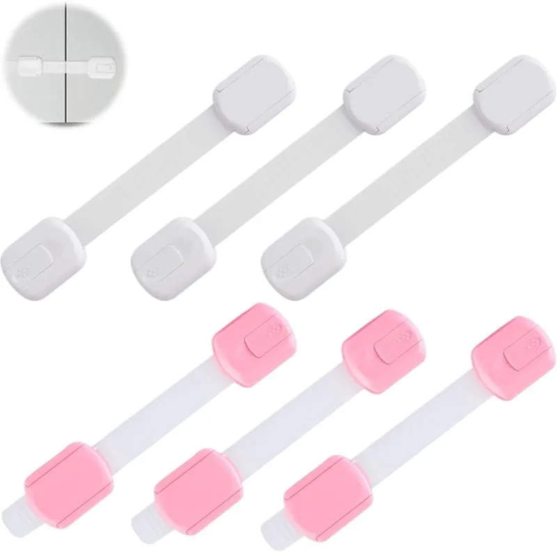 Puertas de seguridad para niños, puertas de seguridad para bebés con adhesivo, para gabinetes, cajones y refrigeradores.