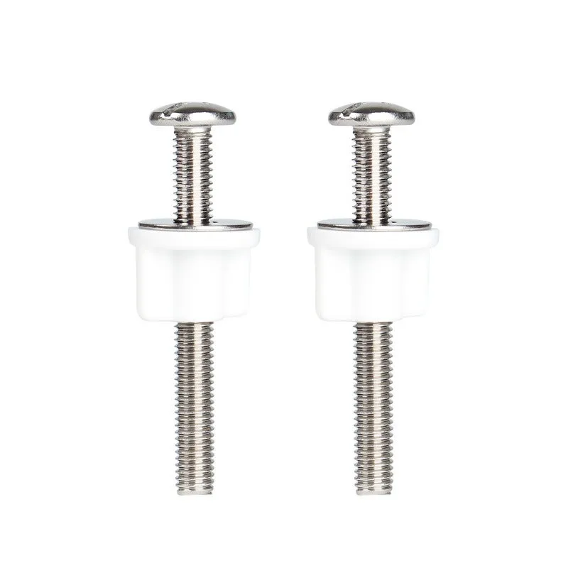 Fijación de asiento de inodoro con 2 tuercas y 2 espaciadores, longitud 74 mm