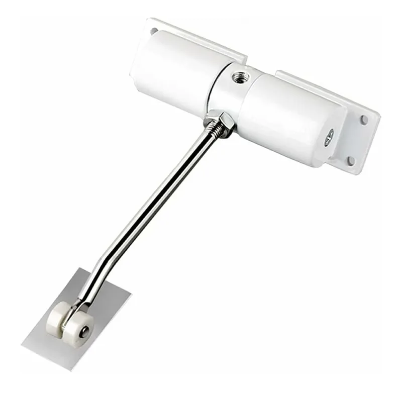 Cierrapuertas automático ajustable de aleación de zinc (1 unidad), color blanco, para uso doméstico o comercial.