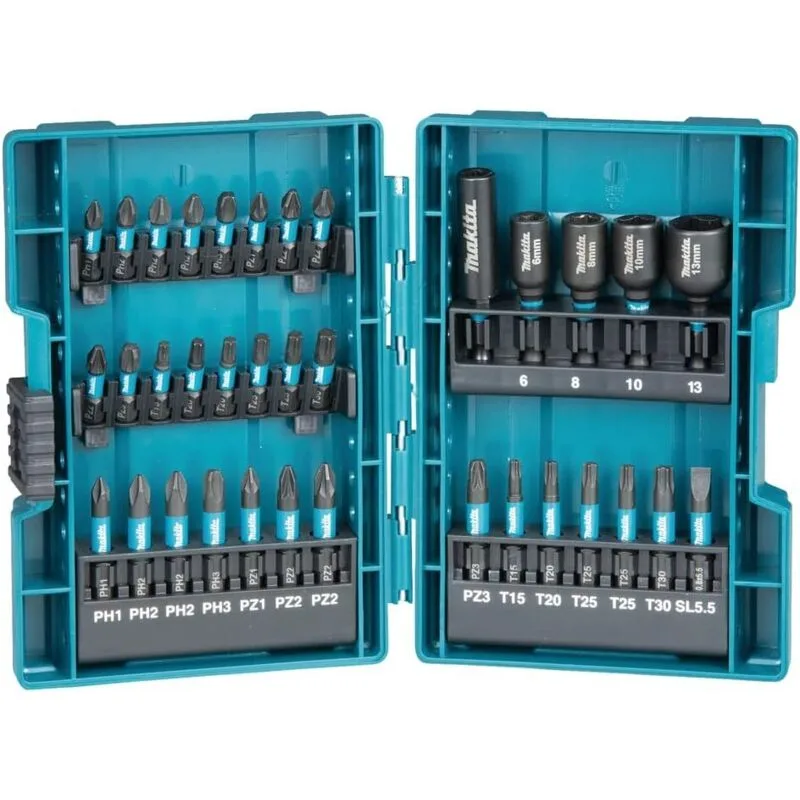 Makita kit de puntas de cara de percusión makita impact black - 33 piezas