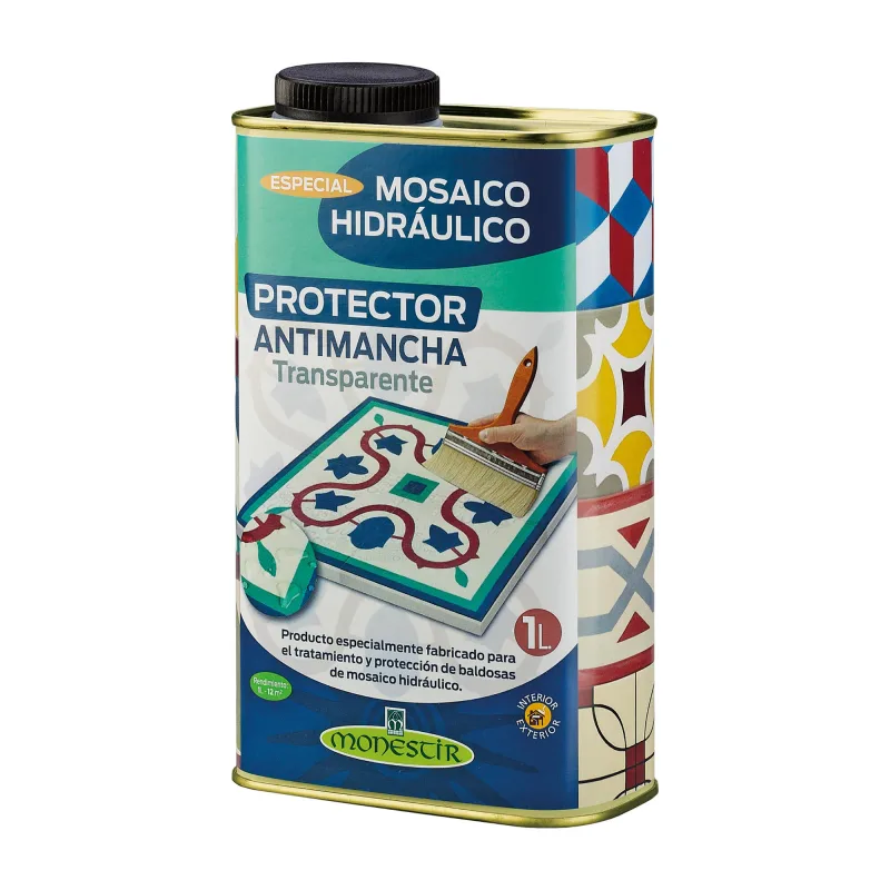 Protector antimanchas transparente mosaíco hidráulico monestir 1l