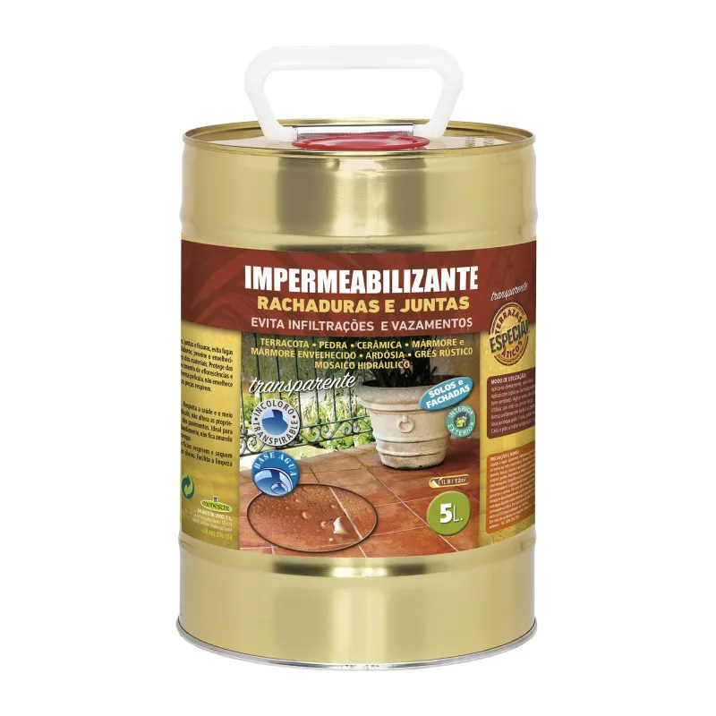 Impermeabilizante exterior monestir incoloro para fachadas y suelos de mármol, piedra, terracota, cerámica, porcelana 5 litros. acrílico. mejorar la adherencia e impermeabilizar.