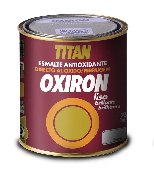 Esmalte antioxidante oxiron liso brillo 4 l negro titan