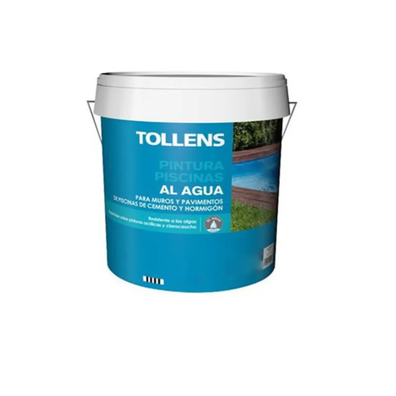 Pintura piscinas al agua tollens 15 lt (azul claro 132)