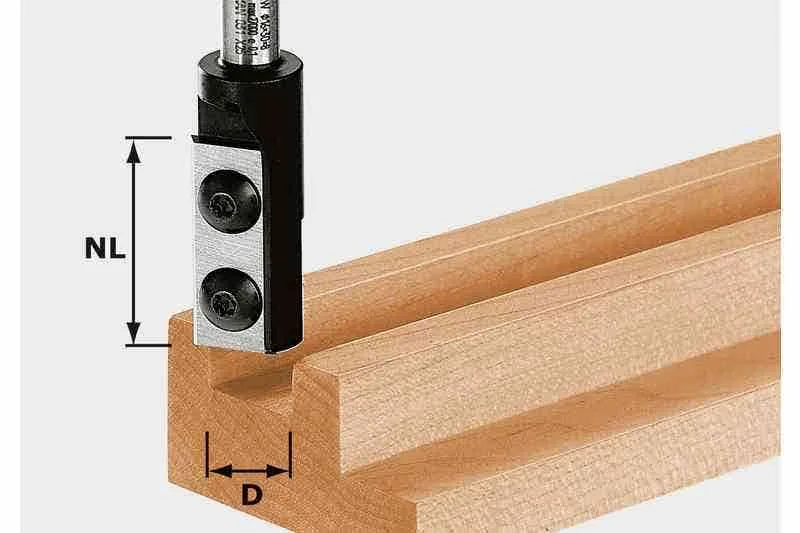 Fraise à rainurer avec plaquettes de rechange hw festool hw d14/30 s8 - 492715