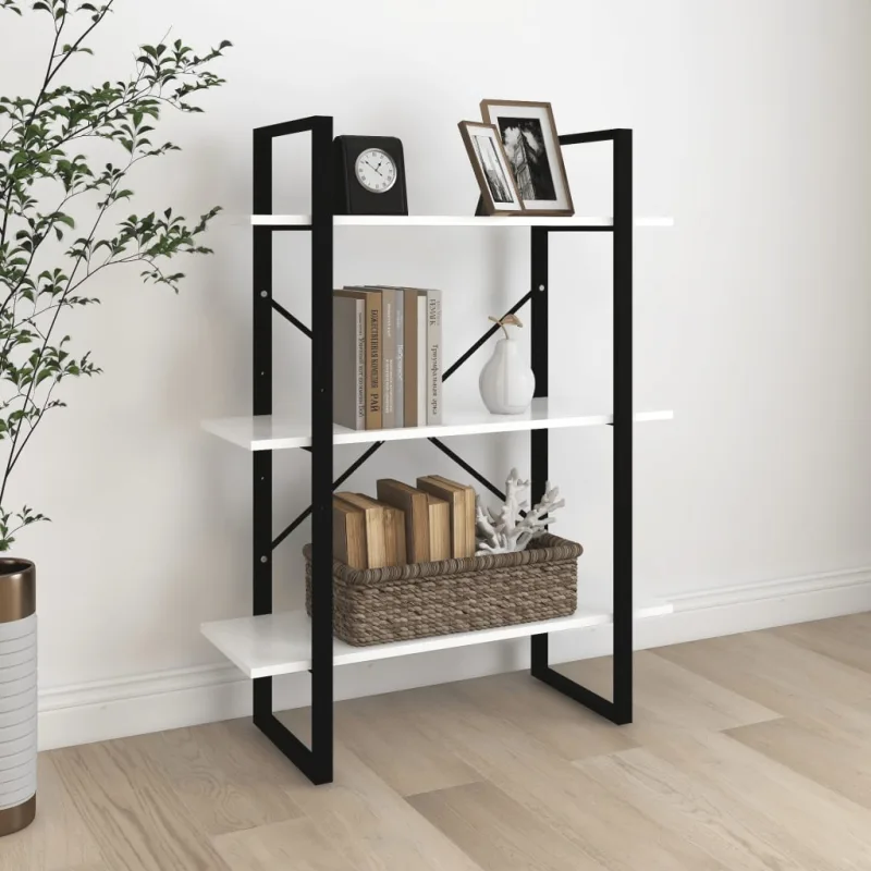 Maison exclusive - estantería de madera contrachapada blanco 80x30x105 cm