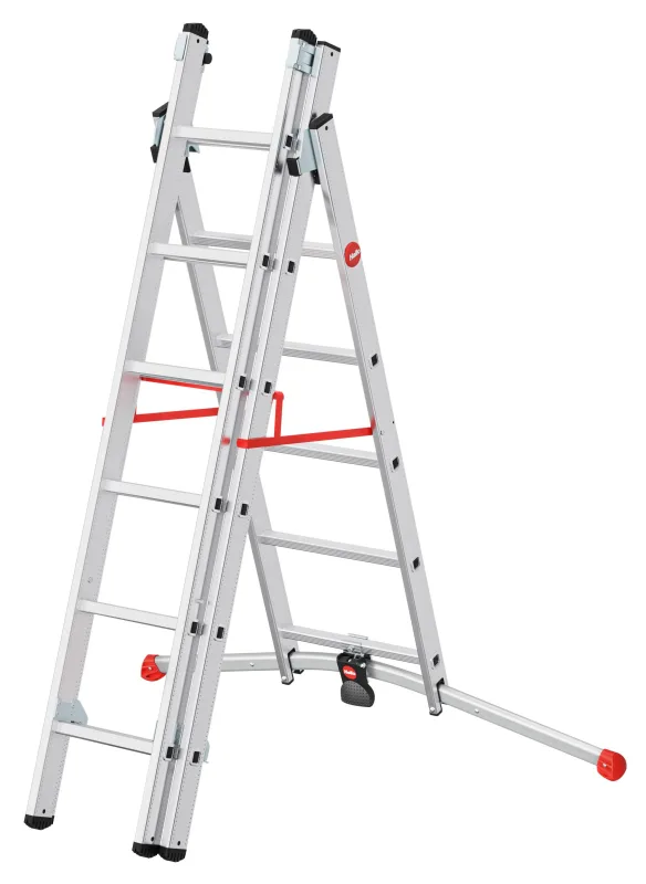 Escalera transformable hailo 17 peldaños