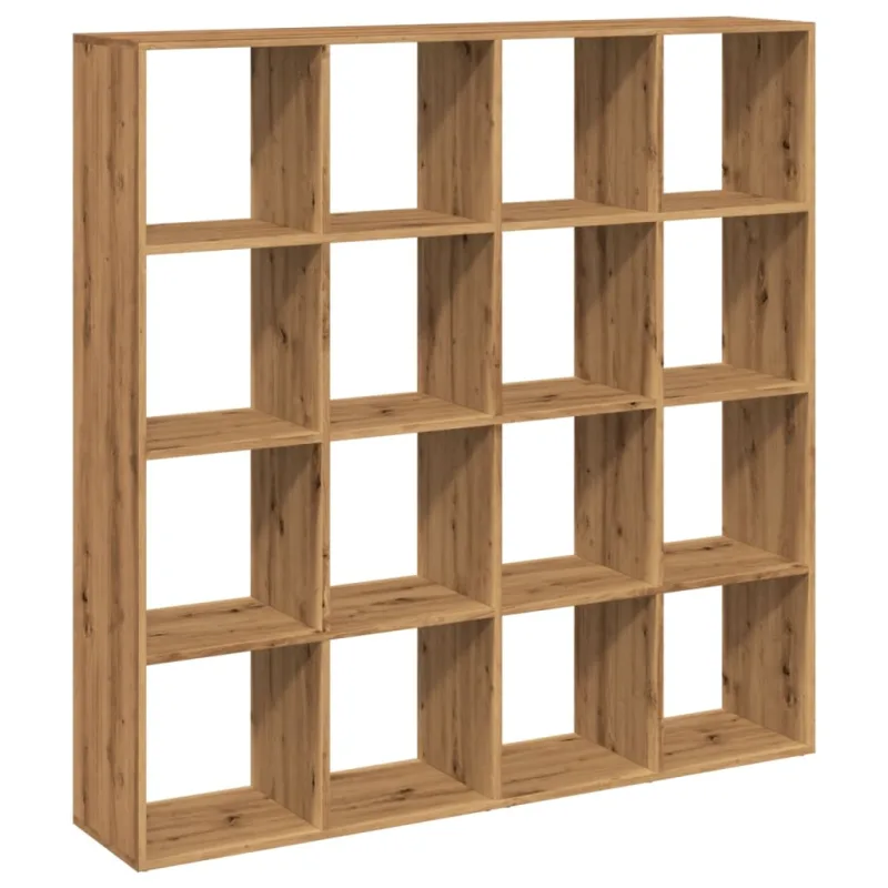 Estantería librería，armario de libros madera de ingeniería roble artisian 137,5x29x137,5cm cfw262457