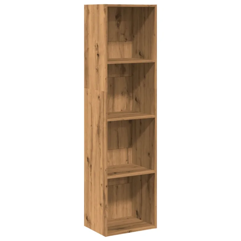 Estantería librería，armario de libros de madera de ingeniería roble artisian 40x30x152 cm cfw464996