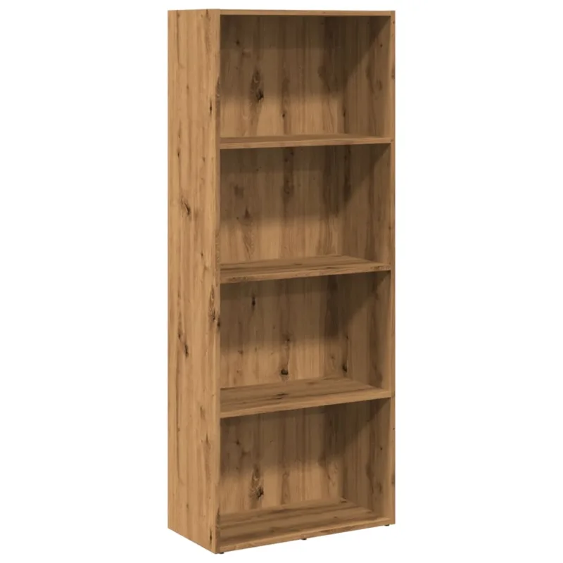 Estantería librería，armario de libros de madera de ingeniería roble artisian 60x30x152 cm cfw312945