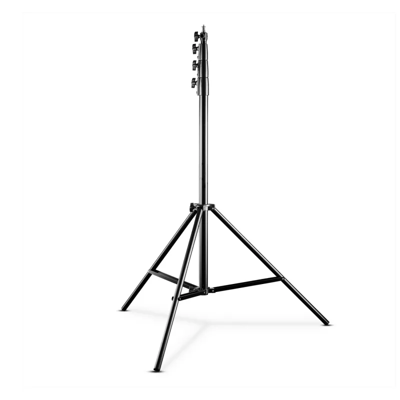 Walimex pro trípode de luces air 380 deluxe 380cm - trípode de luz con amortiguación de aire, altura máxima 380cm, capacidad de carga 15kg, muy alt...