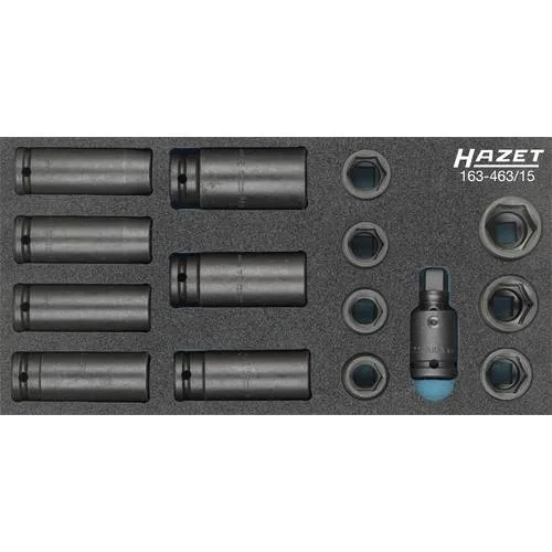 Hazet, set di chiavi a bussola, quadrato hollow 12,5�mm, esagonale tractions profilo esterno, 1�pezzi, 163���463/15