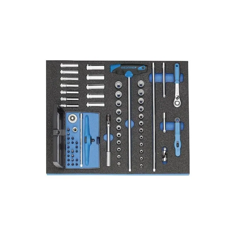 Gedore 2005 ct2-d 20 assortiment de clés à douilles 1/4 dans le