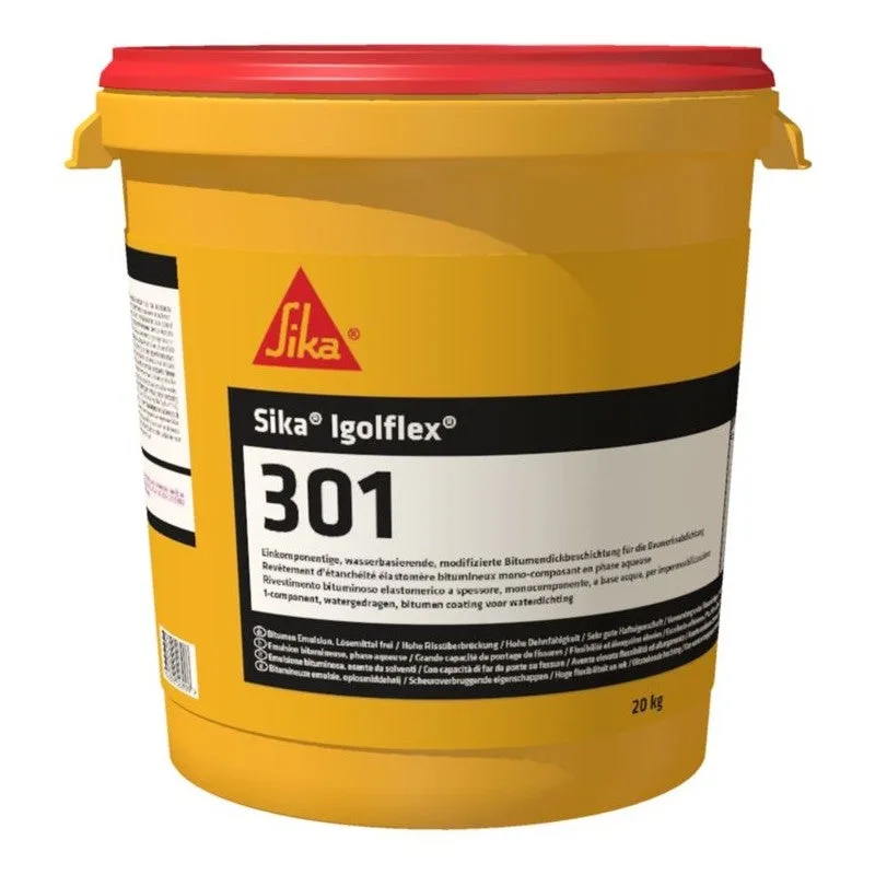 Membrana líquida elastomérica sika igolflex-301 - ec 1 plus - sika - 10 kg