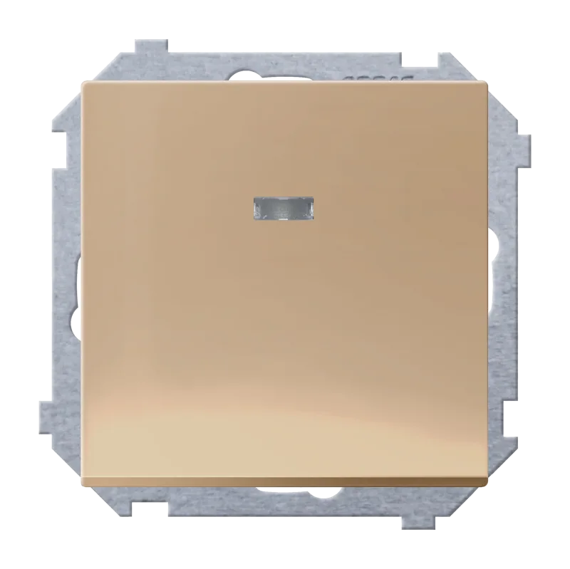 Interruptor con luz ceese mediterráneo cobre