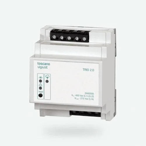 Protector de sobretensión transitoria trio3.0 40ka y permanente 400v ac trifásica para conexión bobina máxima / mínima contacto