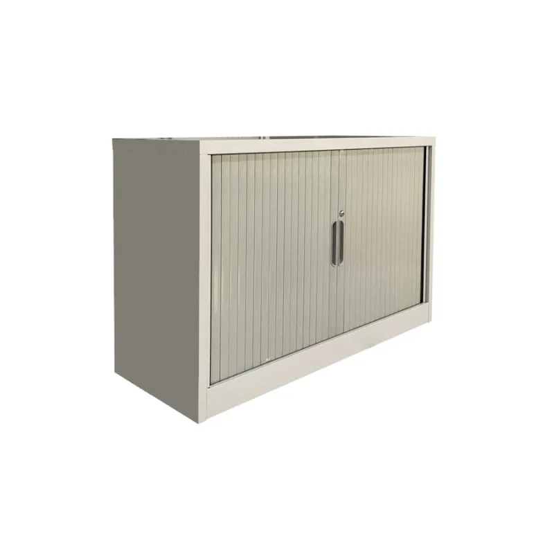 Mueble metálico de 2 puertas correderas con estante interior 72x100 cm