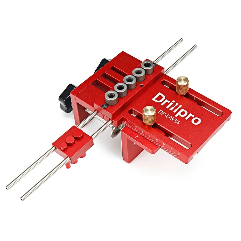 Kit de plantilla de posicionamiento 6/8/10 mm 3 en 1, 5 agujeros localizador de herramientas de carpintería