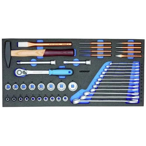 Gedore 1110 ctb3-01 ensemble d’outils dans un module ct 43 pièces