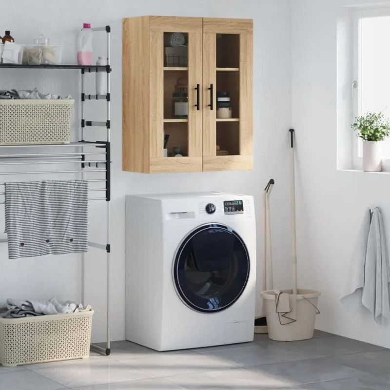 Vidaxl armario de pared roble sonoma 69,5x34x90 cm