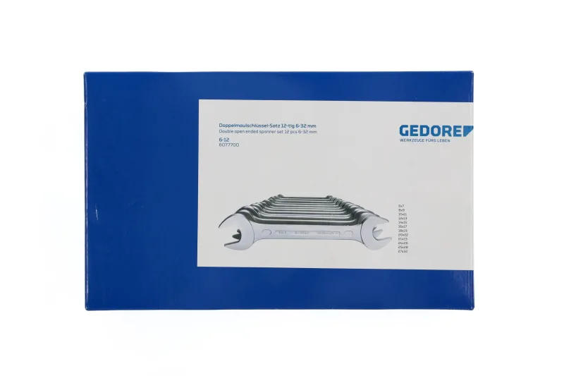 Gedore 6-12 jeu de clés plates doubles 12 pièces 6-32 mm