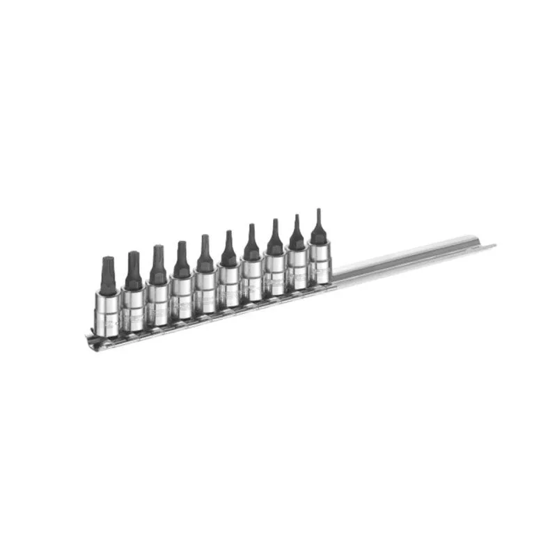 Britool e030703b - torx punte a bussola poligonale 1/4'', set da 10 pezzi