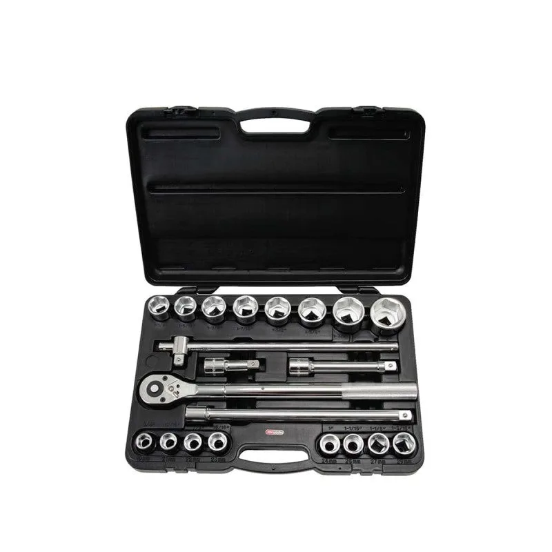 Ks tools 3/4 coffret de douilles, 21 pcs 6 pans
