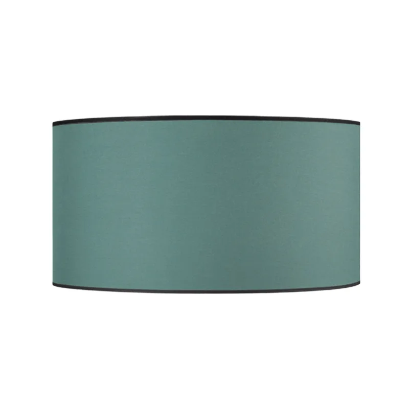 Pantalla de lámpara tosel cylindrique 40 tela cilindro verde d40 x h22 cm