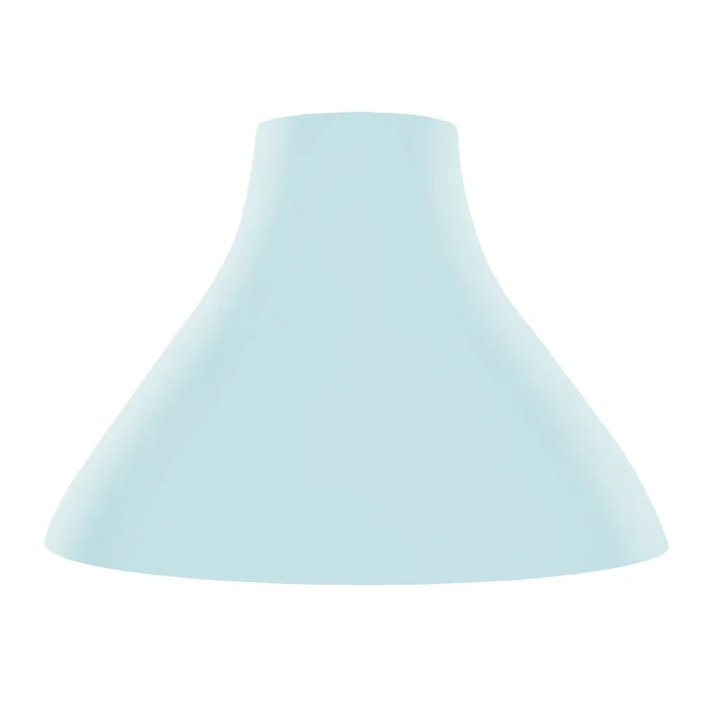 Pantalla tosel ,metal,azul ,a19,5xd28xp28cm