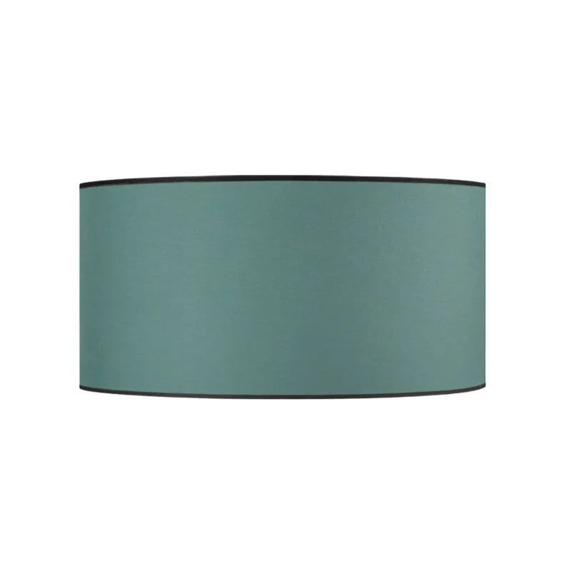 Pantalla de lámpara tosel cylindrique 35 tela cilindro verde d35 x h19 cm