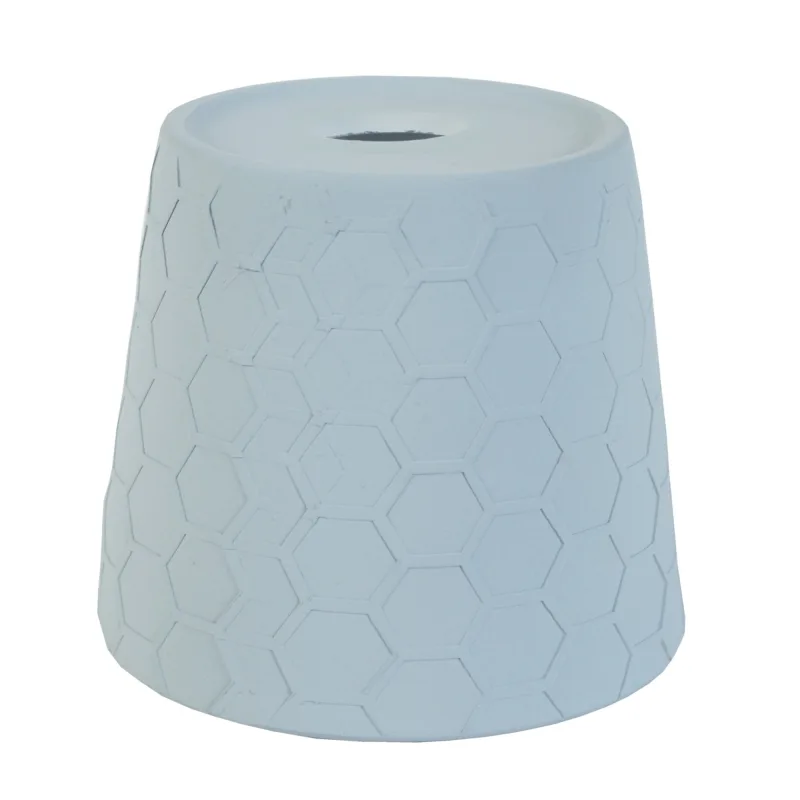 Pantalla tosel ,arcilla,azul ,a15xd17xp17cm