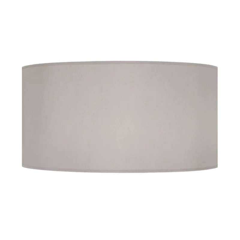 Pantalla de lámpara tosel cylindrique 45 tela cilindro taupe d45 x h25 cm
