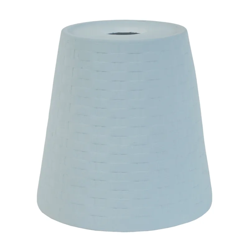 Pantalla tosel ,arcilla,azul ,a15xd16,5xp16,5cm