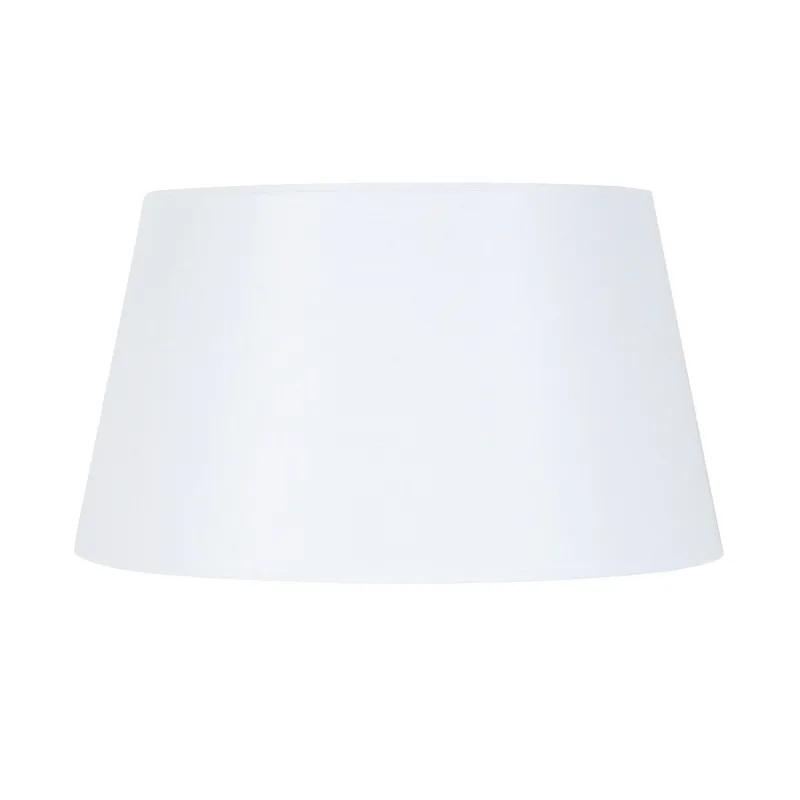 Pantalla de lámpara tosel tambour 45 tela tambor blanco, blanca d45 x h30 cm