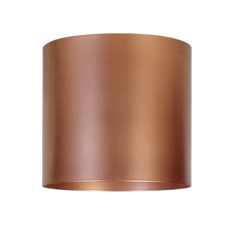 Pantalla de lámpara tosel uzibuzi metal cilindro cobre d13.5 x h13.5 cm