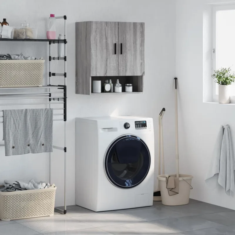 Maison exclusive - armario de pared madera de ingeniería gris sonoma 60x31x70 cm