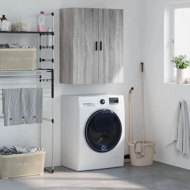 Maison exclusive - armario de pared gris sonoma 69,5x34x90 cm