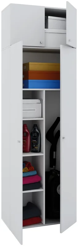 Vcm armarios polivalentes vandol blanco b. 70 x h. 218 x t. 40 cm