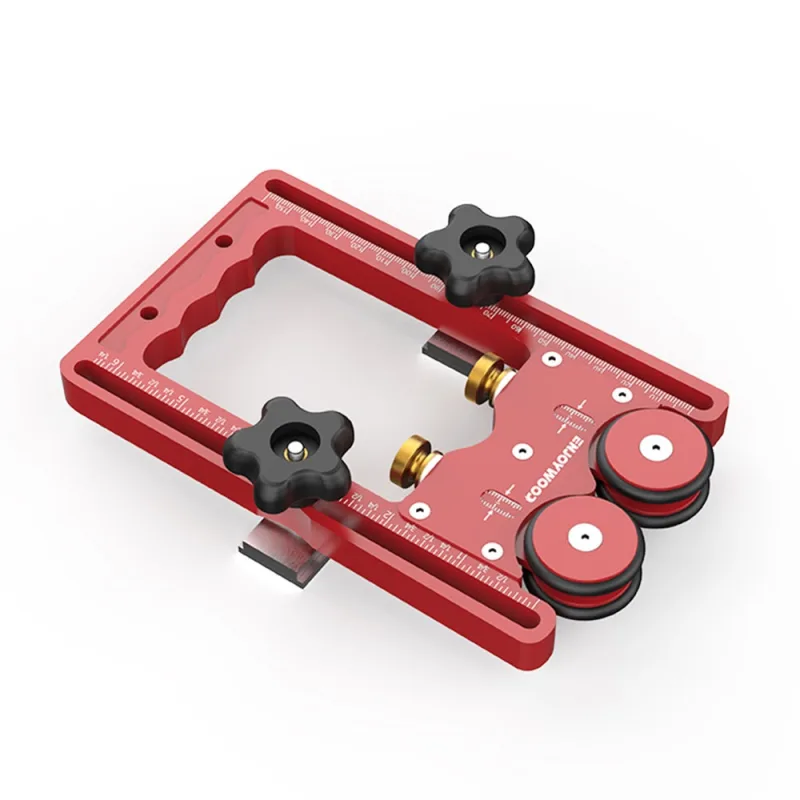 Guía de 160 mm con rueda unidireccional y herramienta auxiliar de seguridad, versátil para sierra de mesa, sierra circular