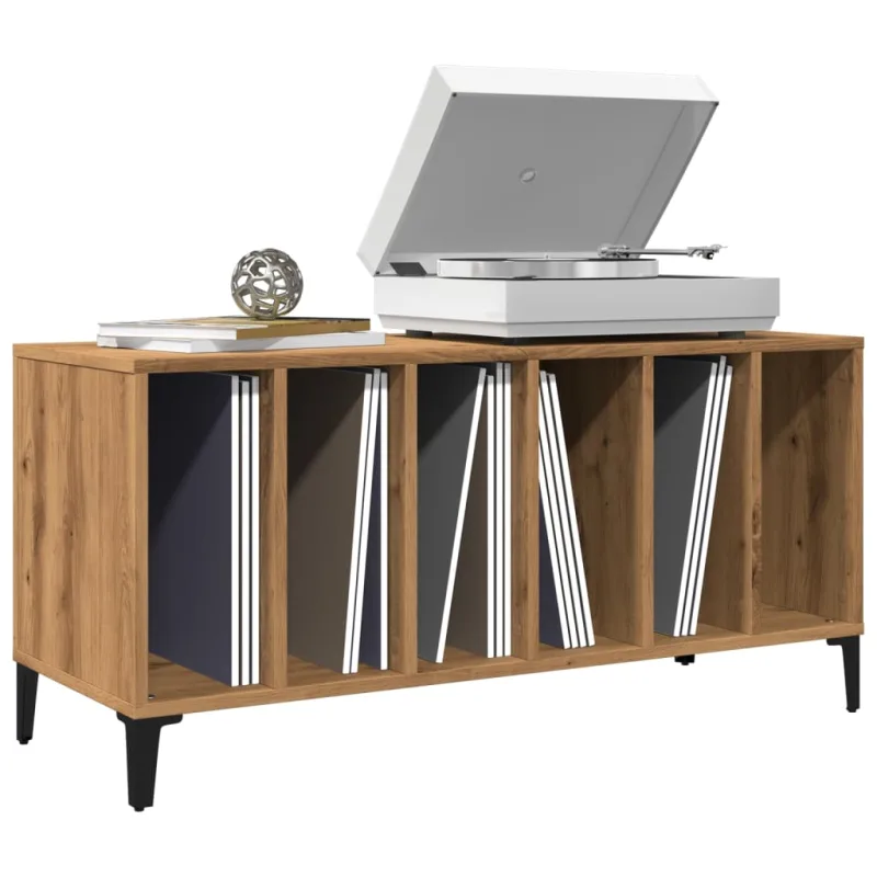 Maison exclusive - mueble para discos madera ingeniería roble artisan 100x38x48 cm