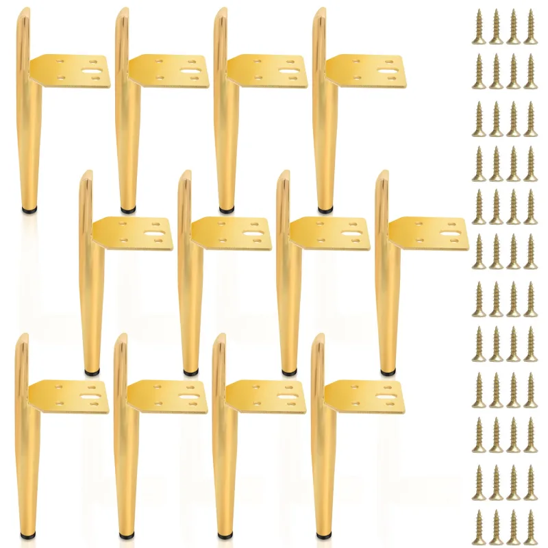 12pcs furniture legs pata ajustable metal 150 mm pata ajustable oro