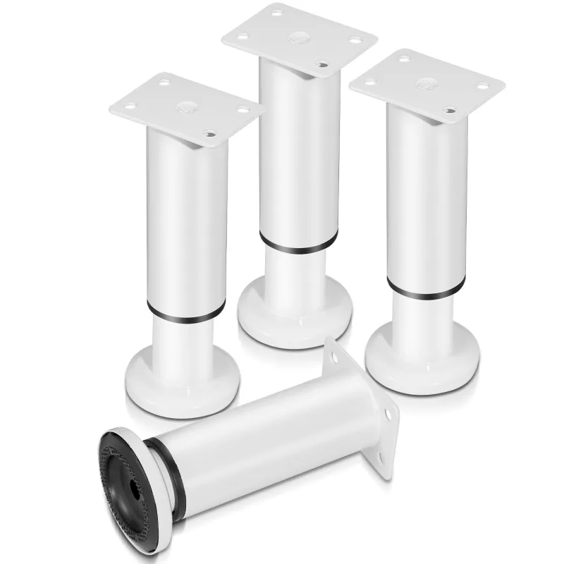 8pcs furniture feet pies ajustables metal 18-30cm pies ajustables blanco