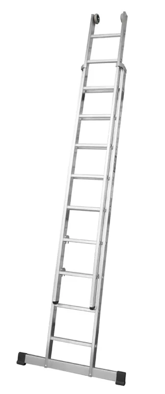 Escalera ktl doble extension manual con base 7 x 2 peldaños