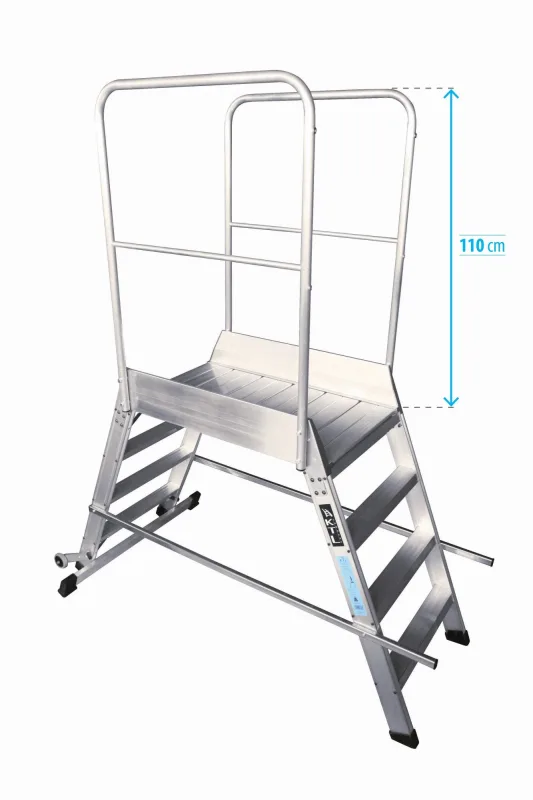 Escalera ktl ep-2 plataforma móbil 2 accesos 5 escalones 60x120