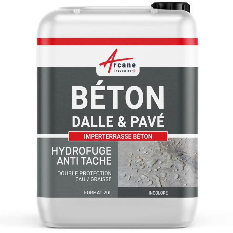 Hidrófugo para cemento y hormigón: aplicación en terrazas, pavimentos autoblocantes y losas porosas - arcarepel - - arcane industries