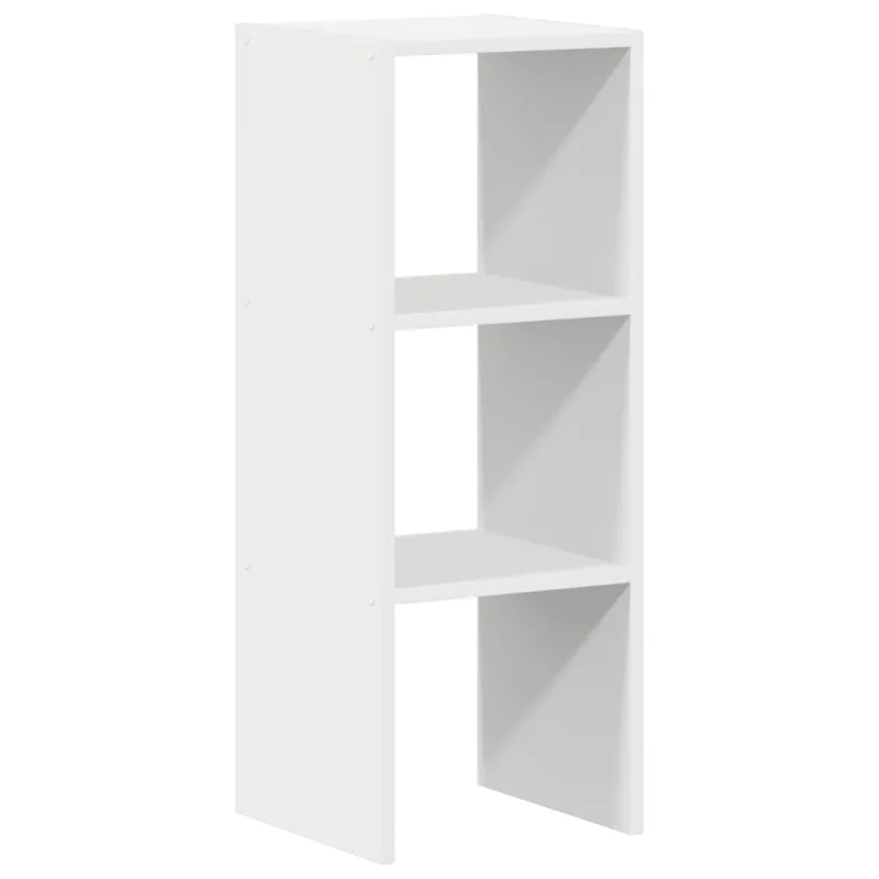 Librería apilable madera contrachapada blanca 30x30x80 cm – comfortxl